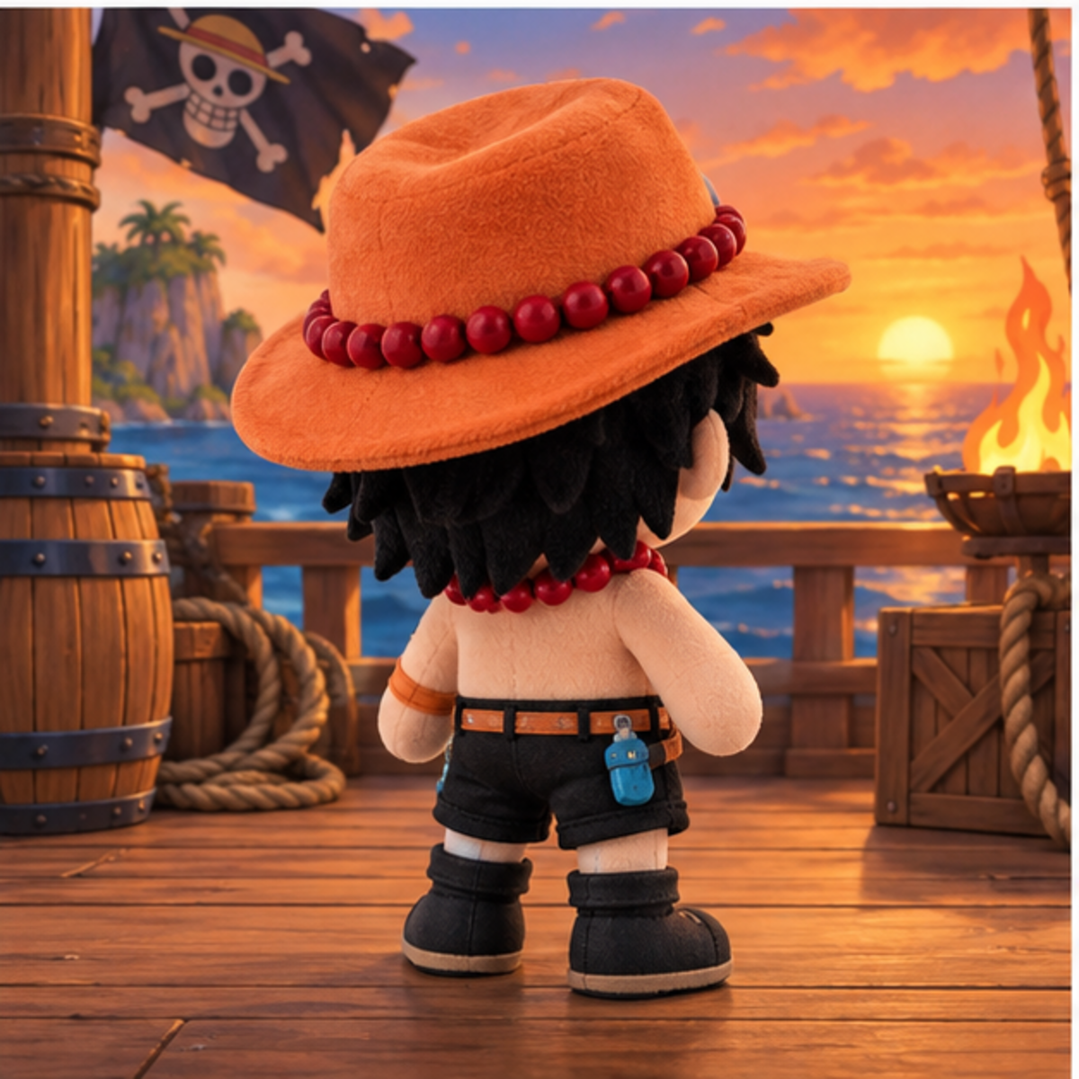 Ace plush rear view