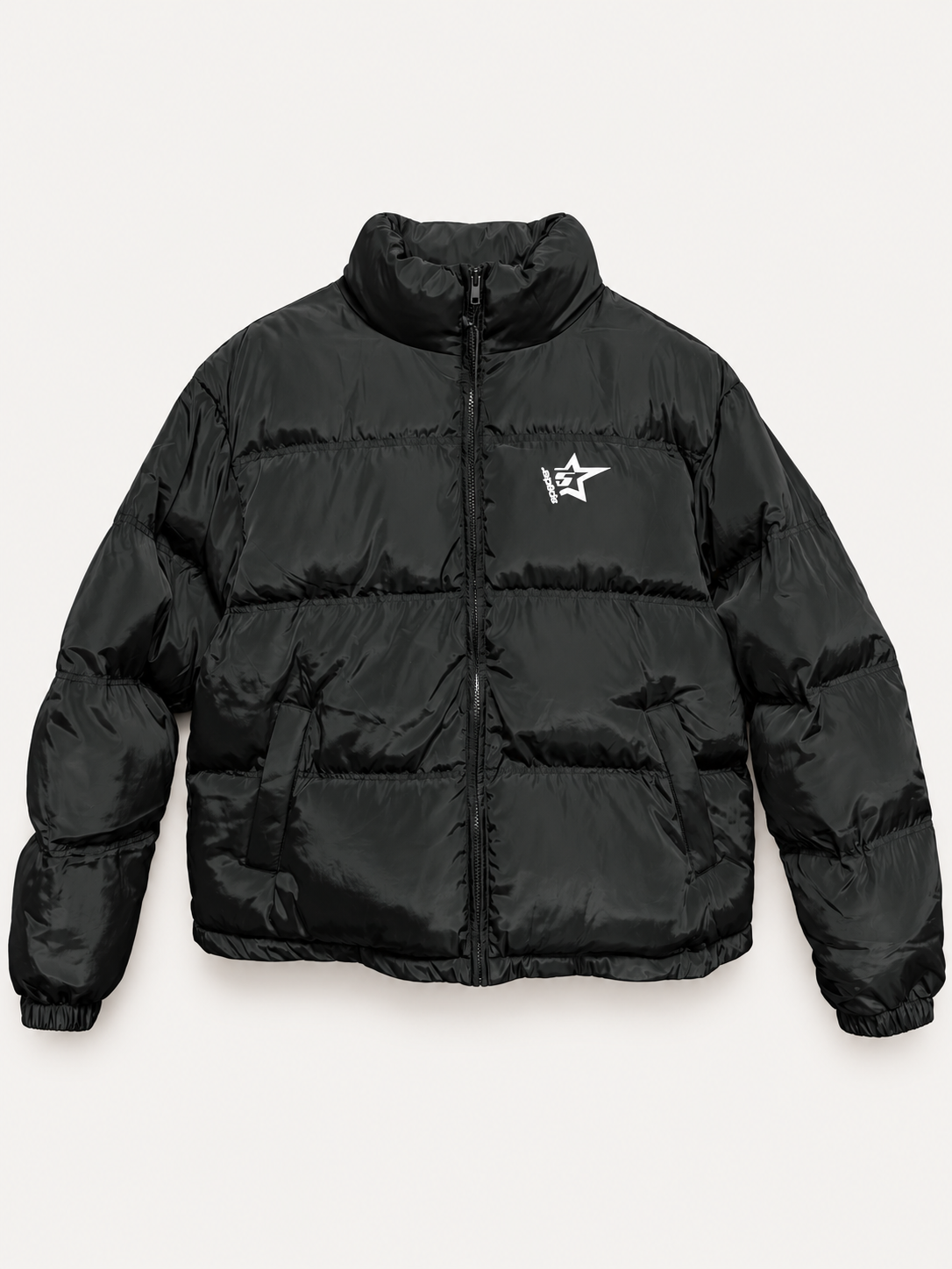 Sp5der Worldwide Black Puffer Jacket