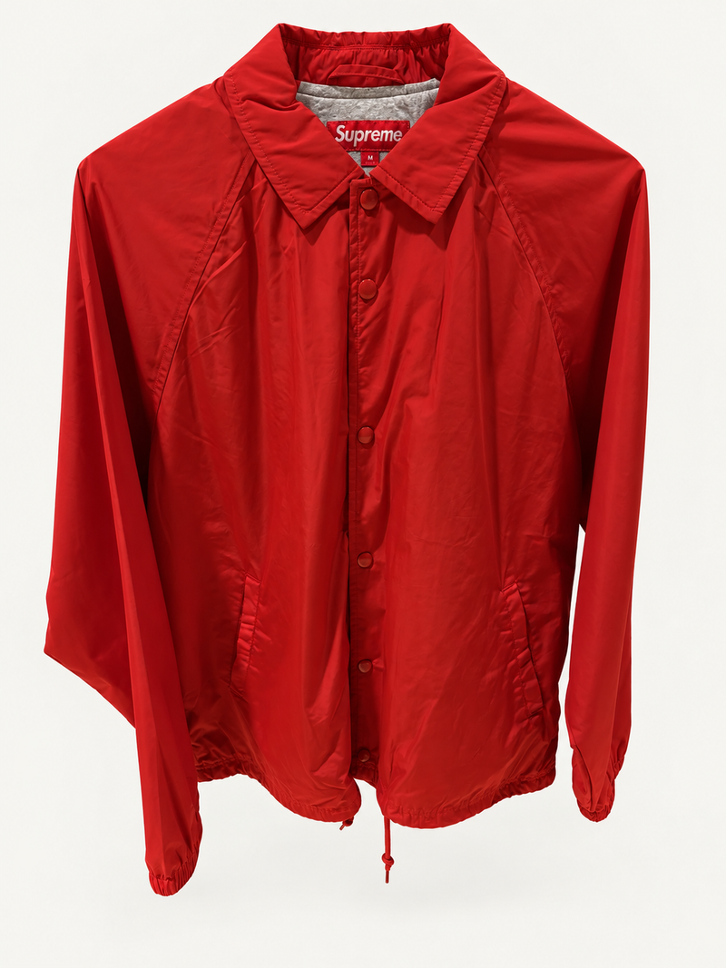 Supreme Red Old English Arc Coaches Jacket