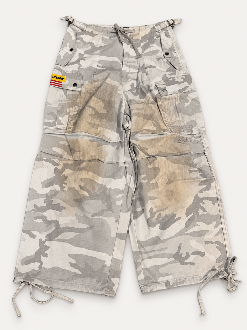 Vale VA1 White Camo Cargo Sweatpants