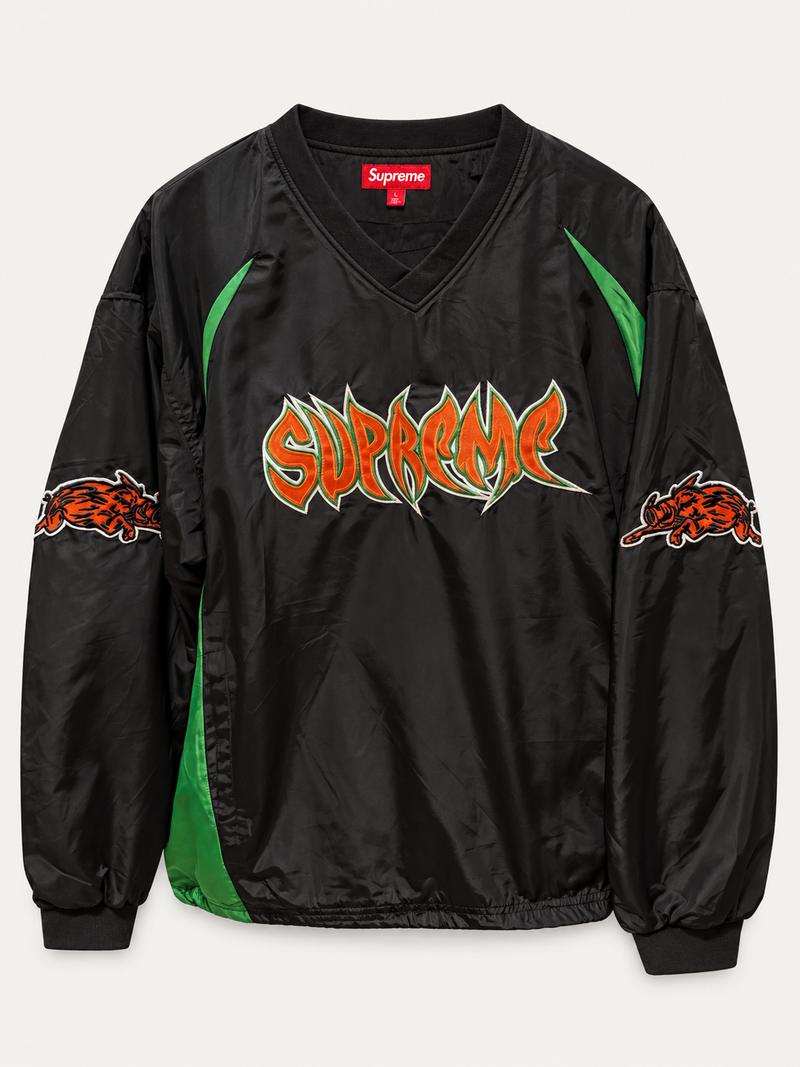 Supreme Warthog Black Green Warm Up Pullover