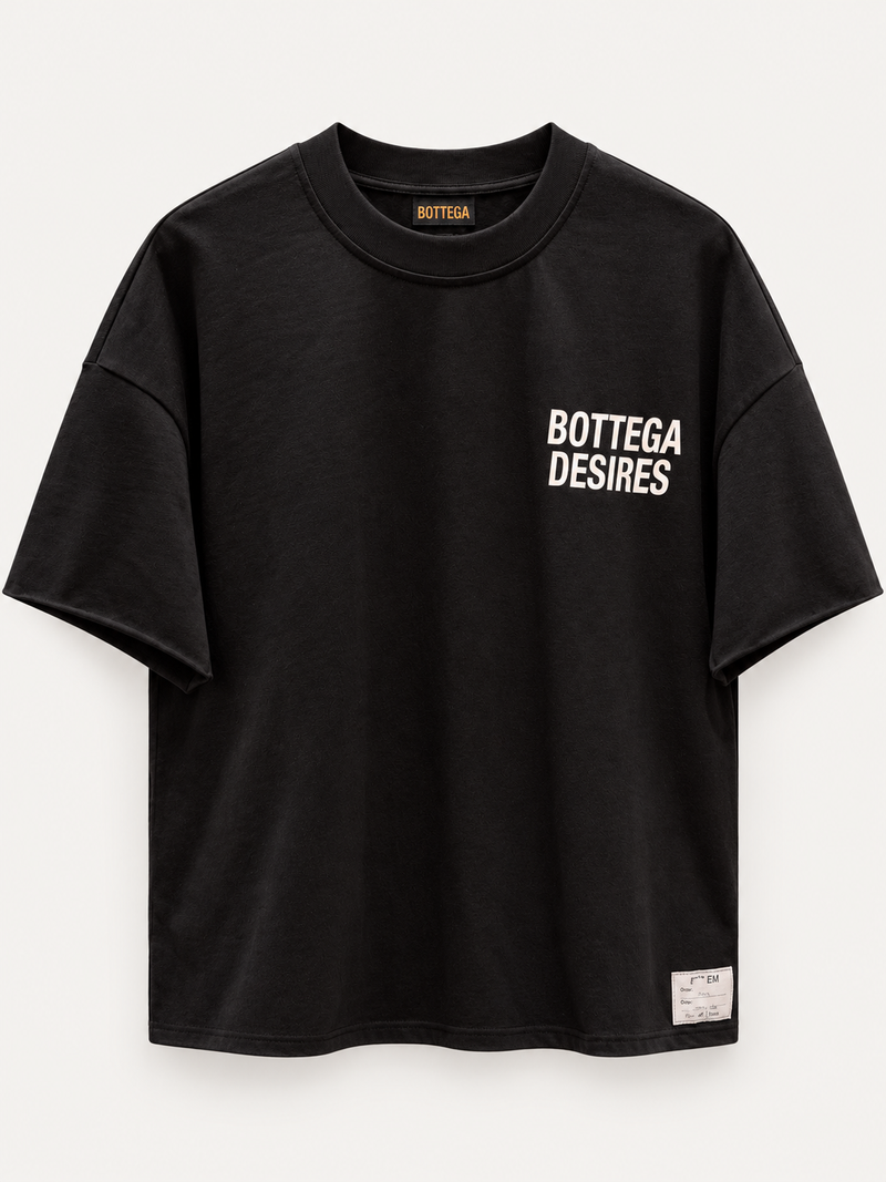 Bottega Desires Joke Black White Tee