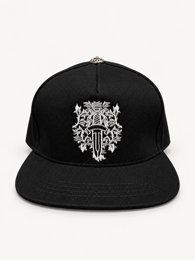 Chrome Hearts Black White Trucker Cap