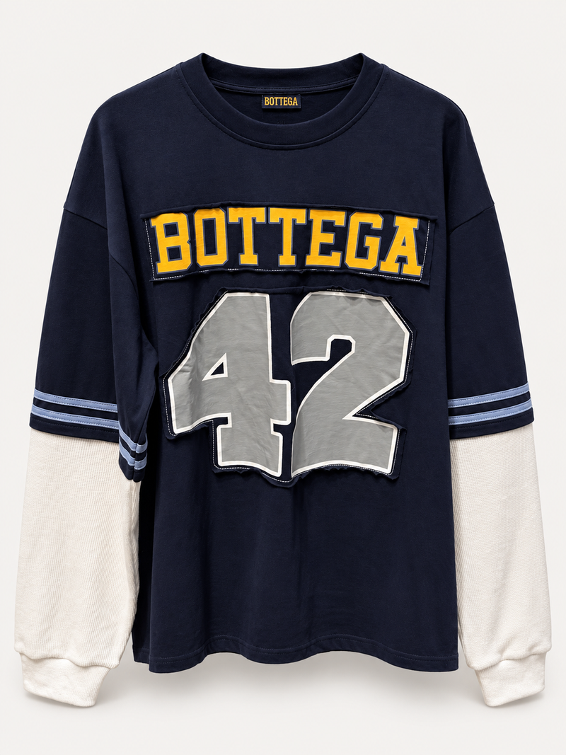 Bottega Desires Jackie Robinson Long Sleeve Tee