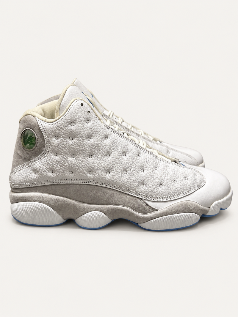 Jordan 13 White Neutral Grey University Blue 2004