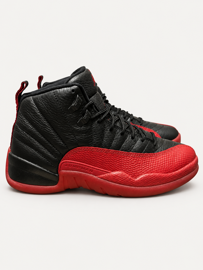 Jordan 12 Flu Game Red Black 2025
