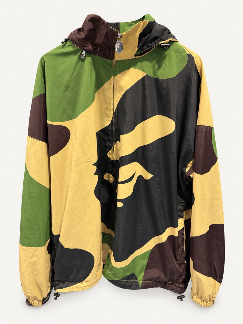 Bape Green Camo Zip Windbreaker