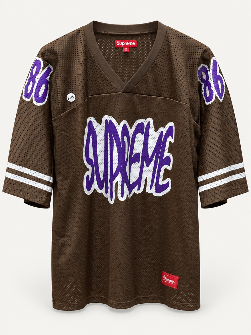 Supreme Reflective Brown Football Jersey