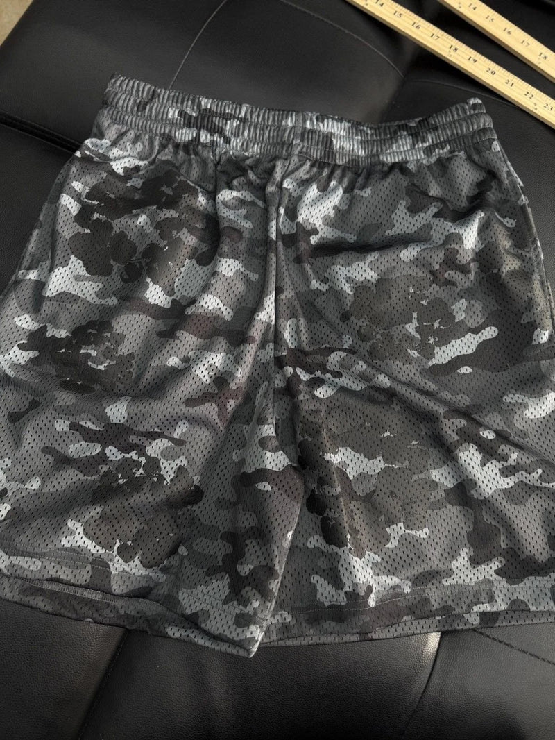 Denim Tears Black Camo Mesh Shorts