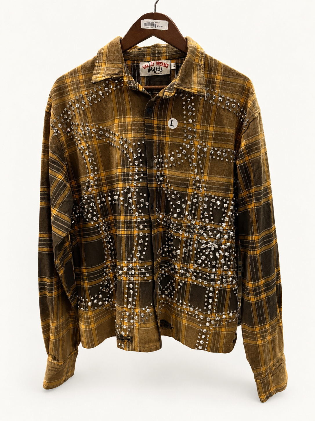 Vale Forever Brown Crystal Stone Flannel