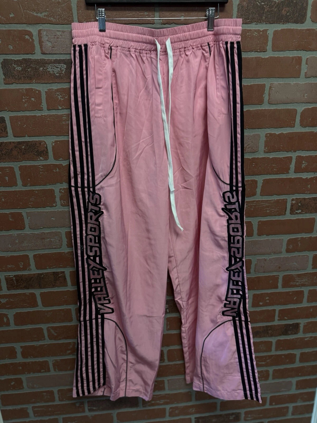 Pink Vale Lives Valley Track sweatpants, original front photo